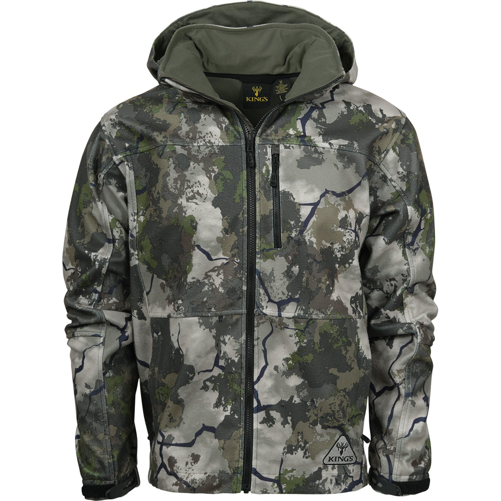Kings KCM1650-KCU-R-M Wind-Defender Pro Fleece Jacket Medium Weatherproof - Kings Camo