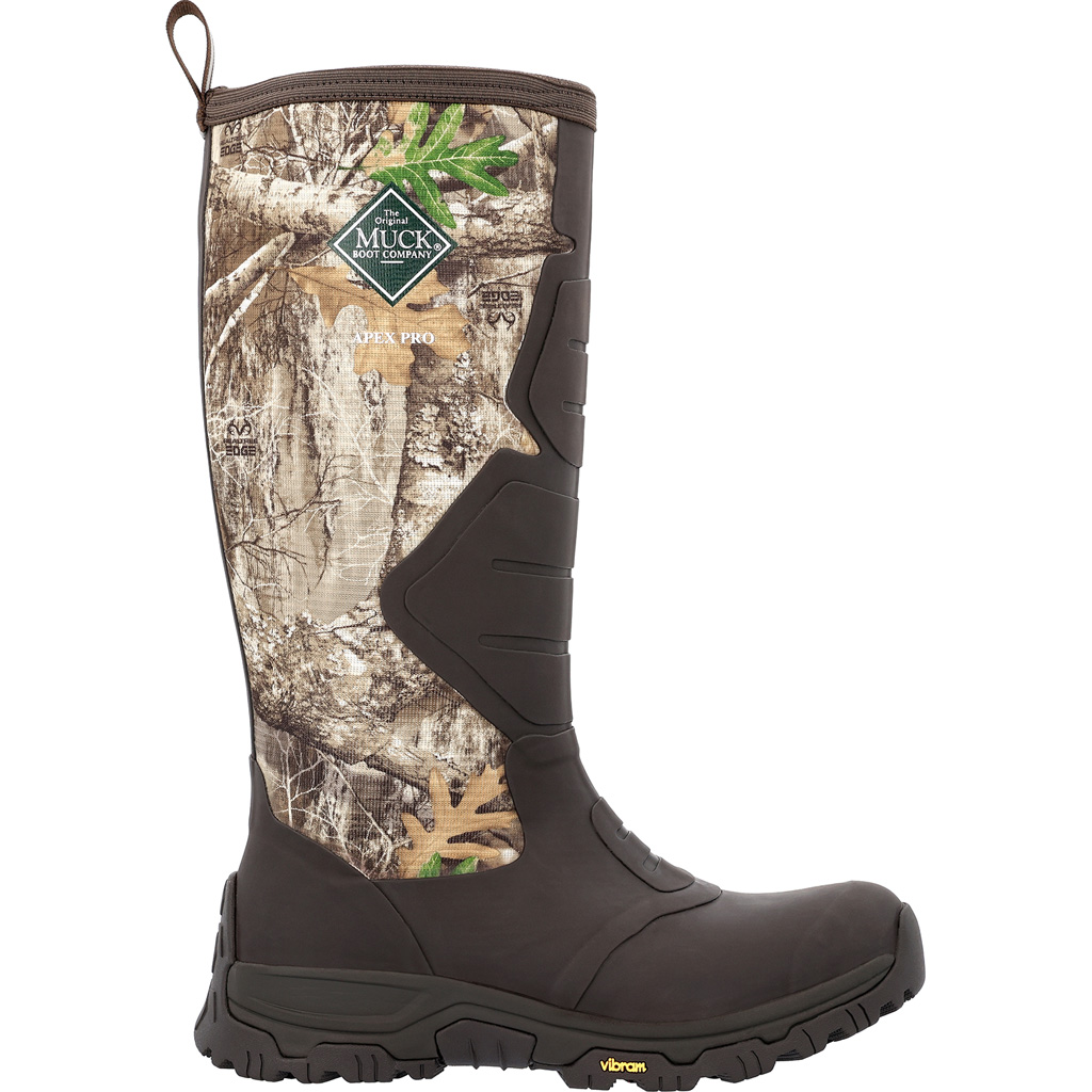 Muck APMSRTE M 080 Apex Pro 16 Boot, Bark/Realtree Edge, 100% Waterproof