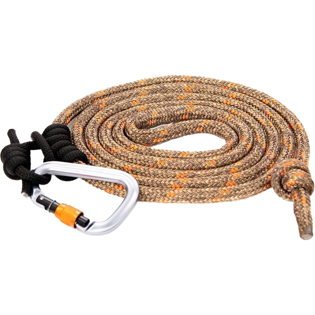 Tethrd 11Mm Tree Tether 8' W/Carabiner & Prusik Cord 11mm Rope