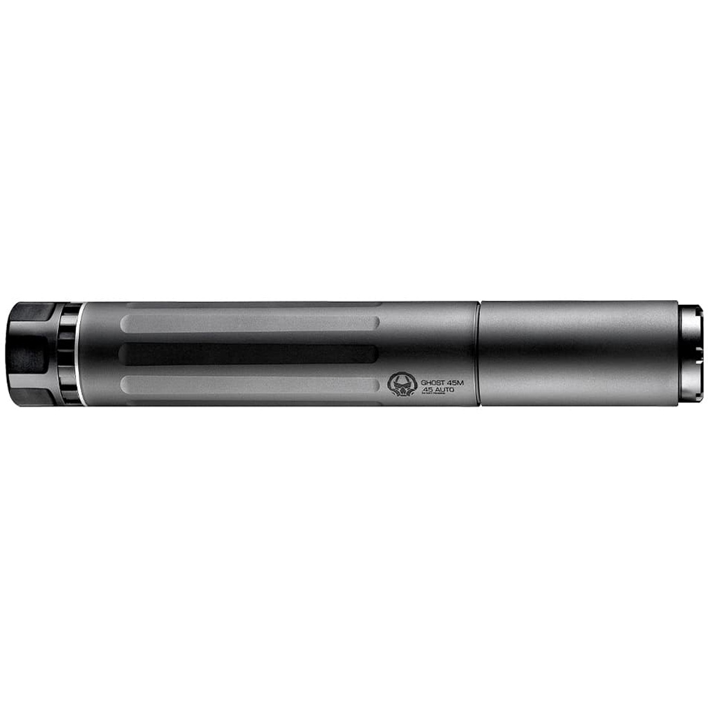 Dead Air Ghost-M 45 Cal-Multi-Caliber 1.375" Black Titanium/17-4 Stainless Steel/7075-T6