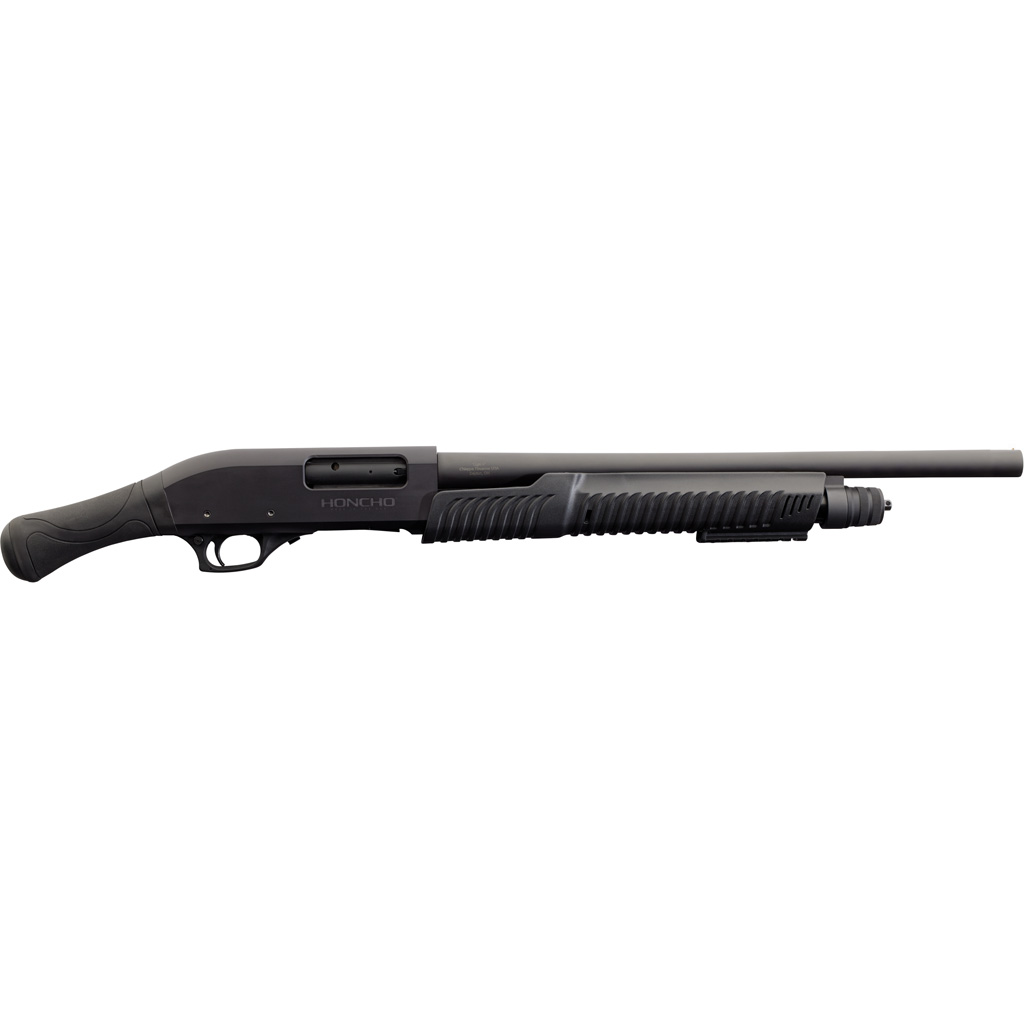 Chaippa Honcho Pump Shotgun 12 ga 18 in Black w/BLK Syn Birds Head Grip 3in CA - Chiappa Firearms