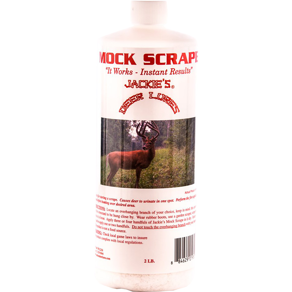 Jackies 123 Mock Scrape Powder 2 lb Deer Pheromones & Urine - Jackies Deer Lures
