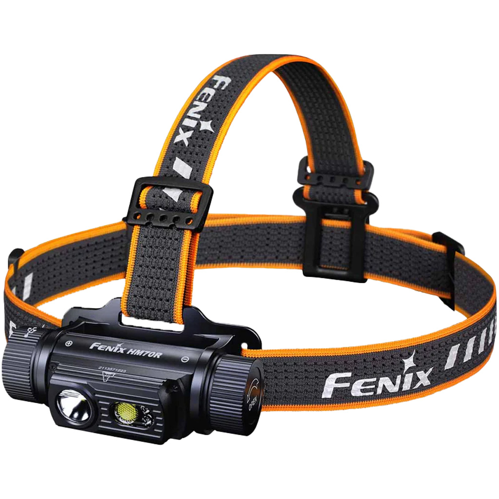 Fenix HM70R Headlamp 1600 Lumens, 100hr Runtime, USB-C, Black