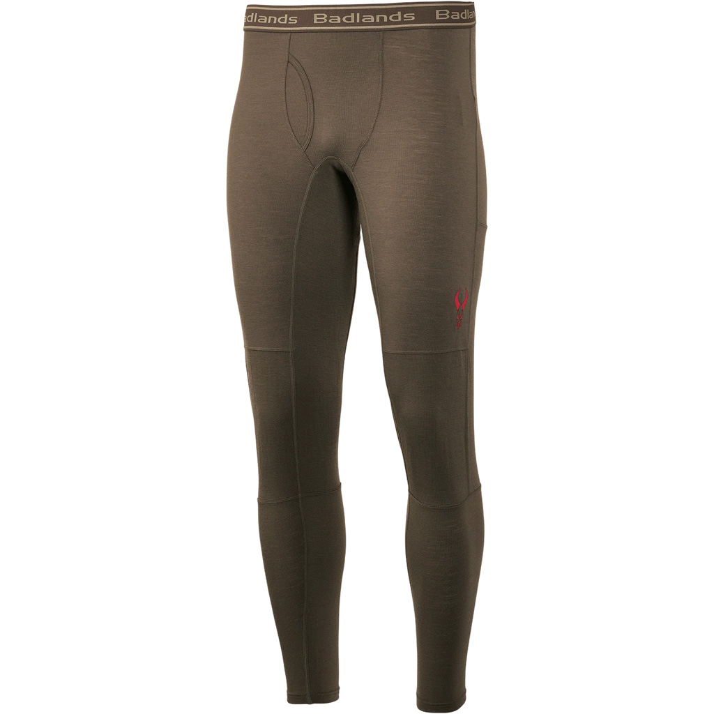 Badlands 21-42402 Pecora Merino Leggings, Mud, Small, 150g Wool Blend