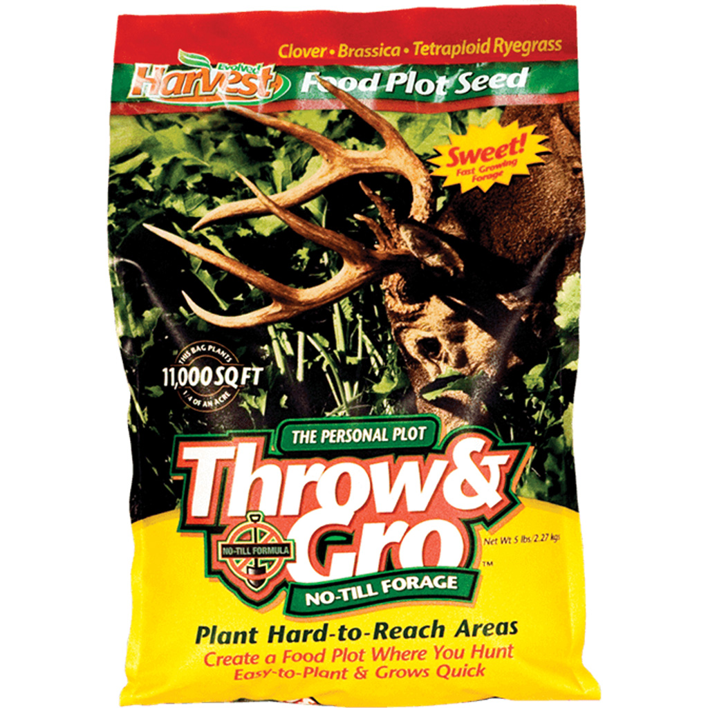Evolved EVO81008 Throw & Gro Seed Mix w/ Clover 5 lb Bag, Covers 1/4 Acre