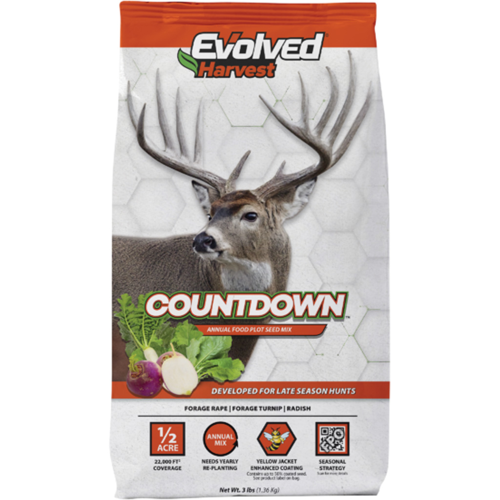 Evolved EVO81006 Countdown Seed 3 lb, Forage Rape, Turnip, Radish Mix - Evolved Habitats