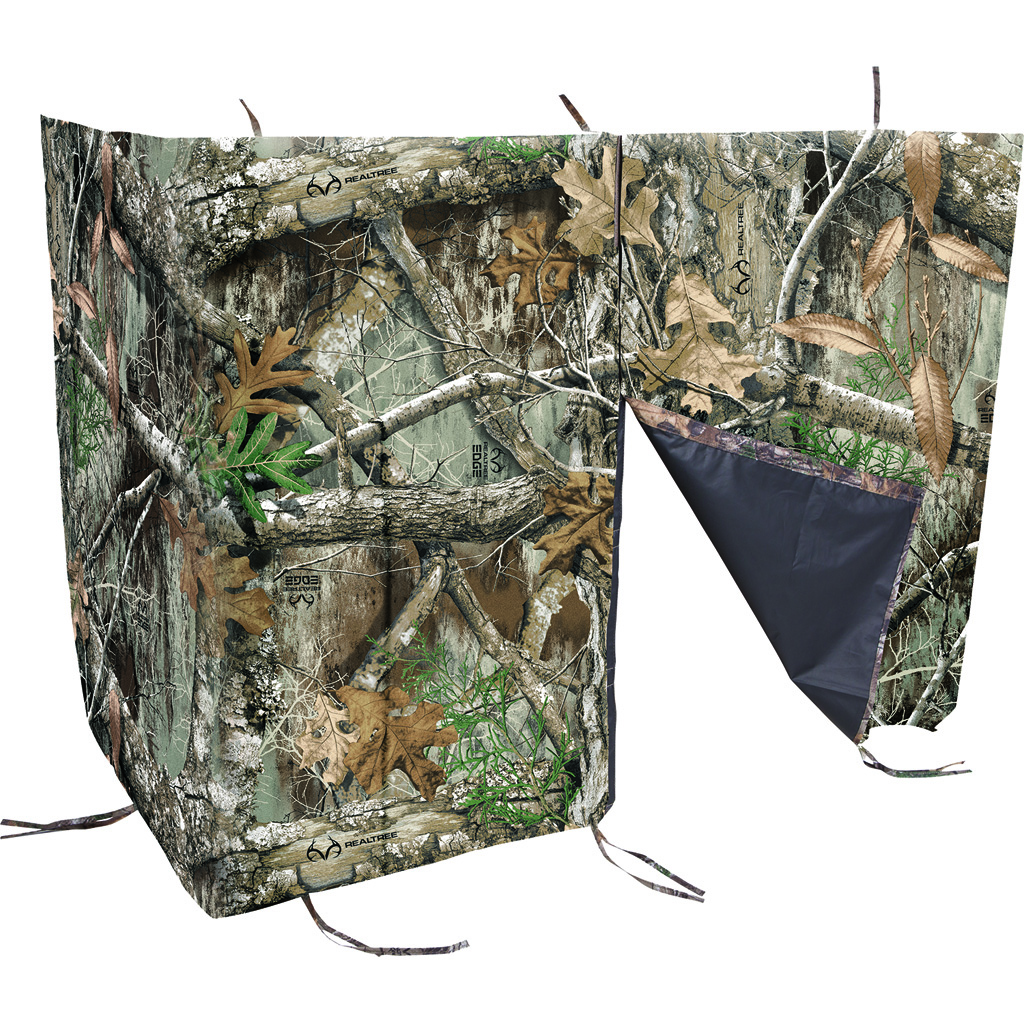 Vanish Treestand Cover Realtree Edge, Magnetic Closure, Fits Most Single/Double Ladder Stands, Tie-Down Straps, 35" Tall, 8' Wide - Vanish