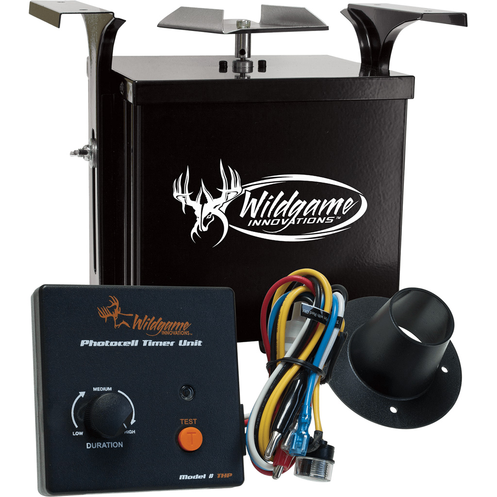 Wildgame WGIPU0019 Dusk/Dawn Feeder Kit 6V, Photocell, 1-30s Feed Time