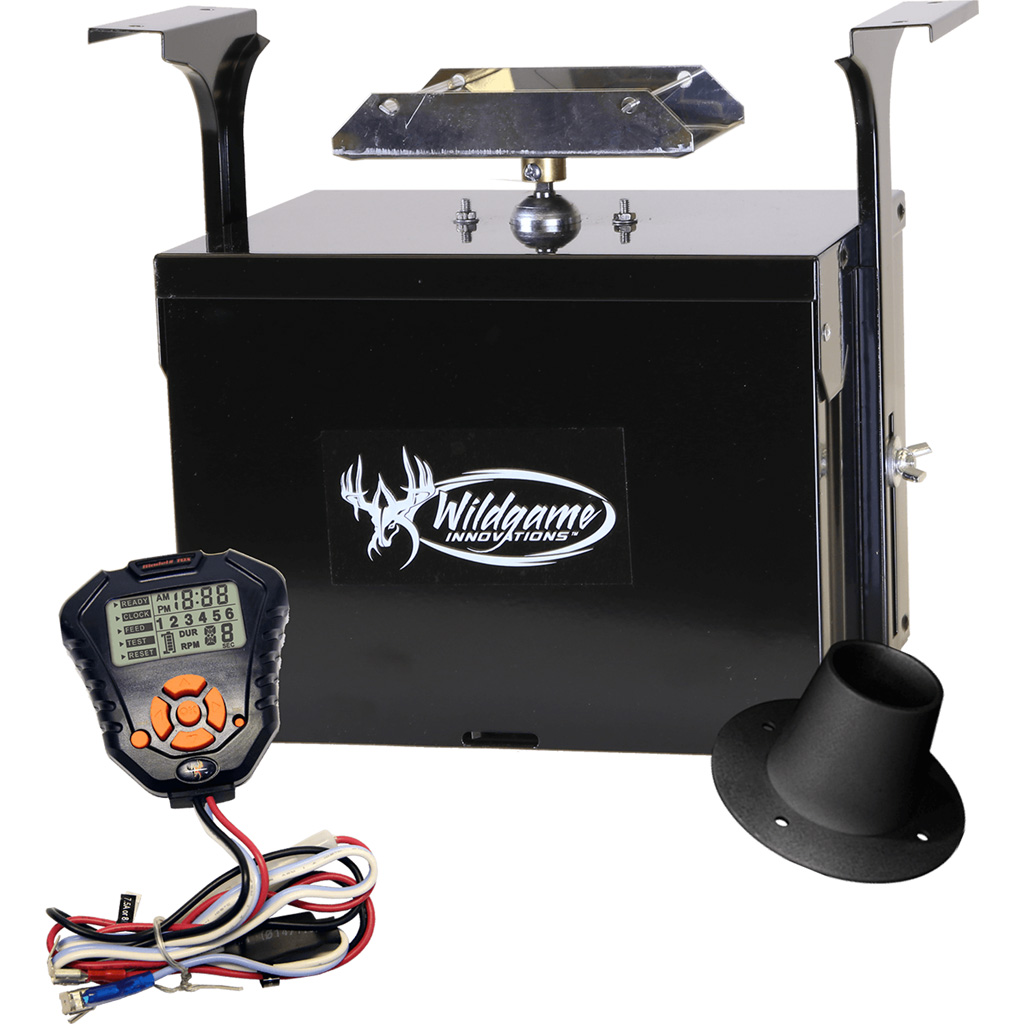 Wildgame WGIPU0020 Digital Feeder Kit 12V, 6 Feed Times, Steel Spinner