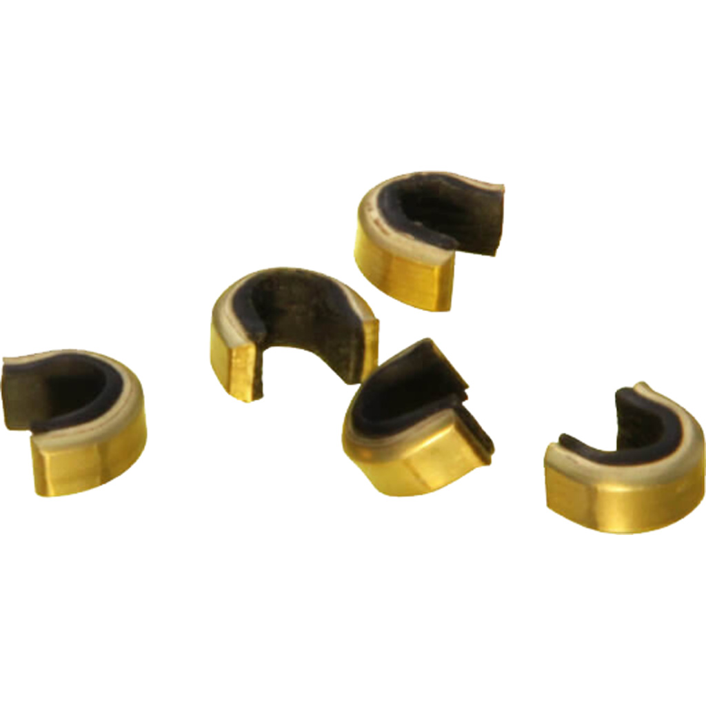 Saunders 3012 Nok Set, Lightweight Rounded Brass, Protective Inner Liner, Gold, 100 Pack - Saunders