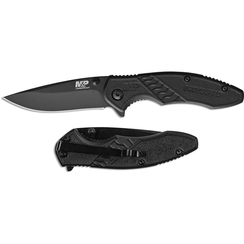 M&P Knives SWC MP BODYGUARD CLIP BLACK Dual Thumb Studs .000