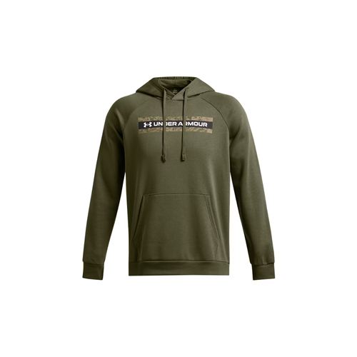 Men's UA Rival Fleece Camo Chest Stripe Hoodie - Under Armour