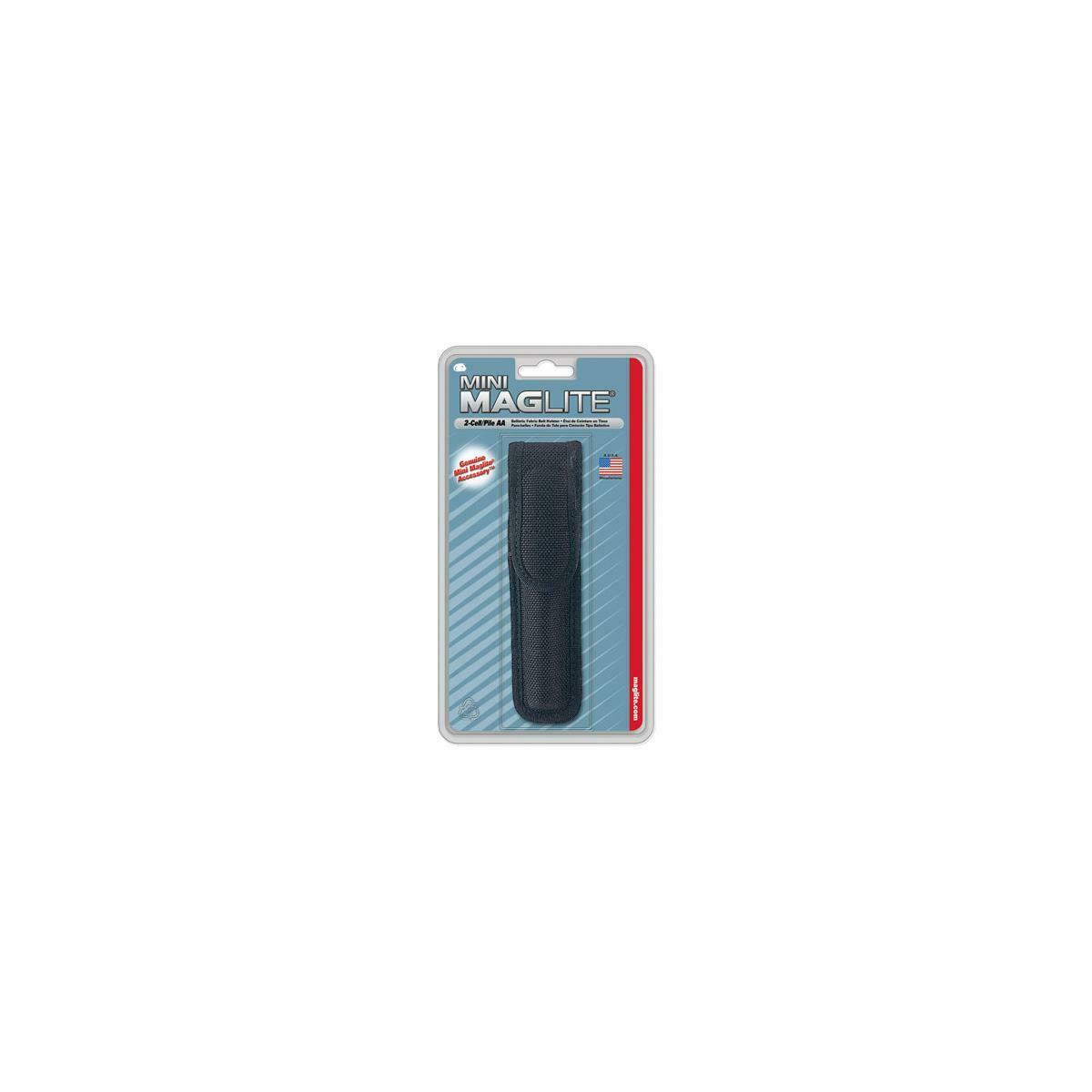 Mini Mag AA Full Flap Nylon Belt Holster - Maglite