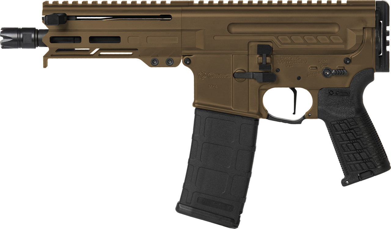 CMMG 55A938F-MB Dissent MK4 5.56 Pistol 6.5" Midnight Bronze