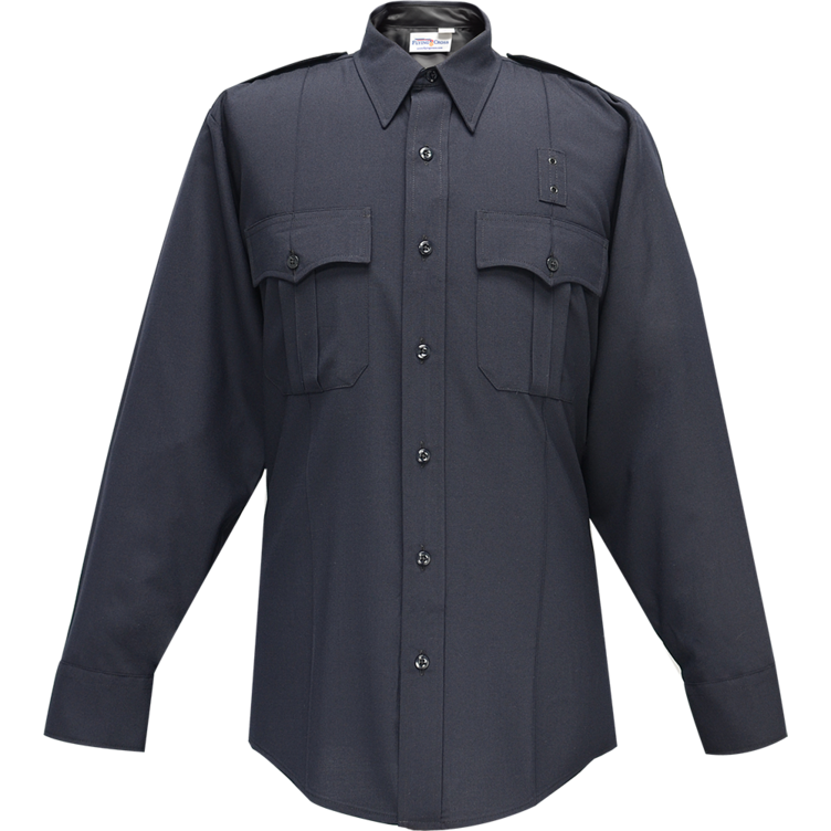 Justice Long Sleeve Shirt w/ Pleated Pockets - LAPD Navy - Flying Cross