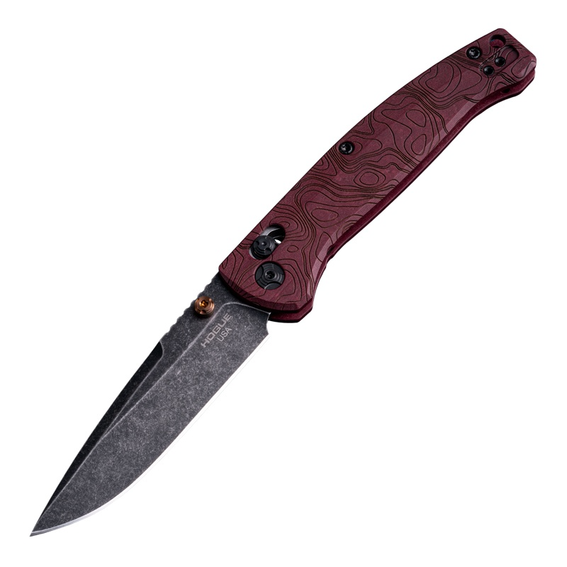 HOG 24452 MYSTO 3.4 CLIP PNT BLK STONEWASH - Hogue - DROP POINT