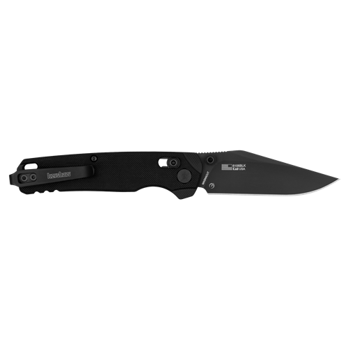 Kershaw 6106BLK Bel Air 3.05" Folding Clip Point Plain Black PVD CPM MagnaCut Steel Blade, Black Textured G10