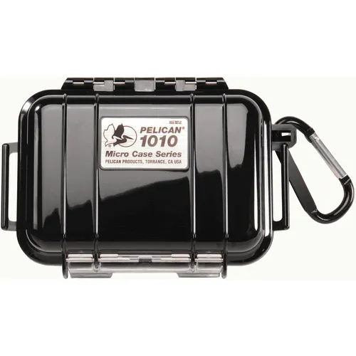 Pelican 1010 Micro Case Black/Clear Waterproof O-Ring Crushproof