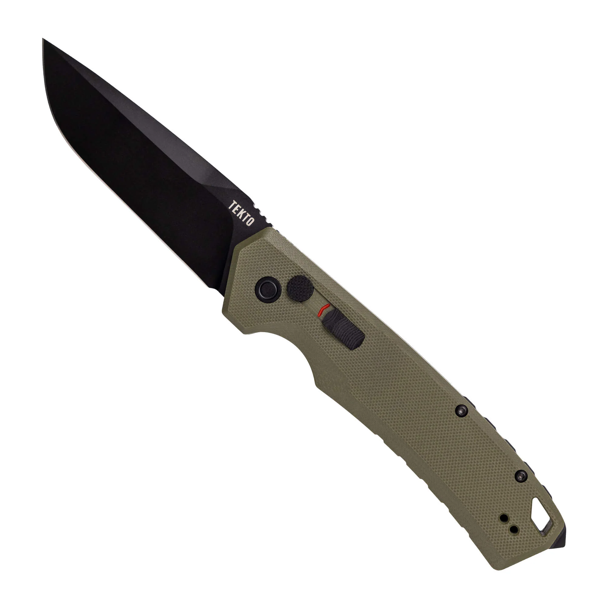 TEKTO A3RG1ODD2BK1 A3 Delta OD Green G10 Handle Black Accents D2 DP
