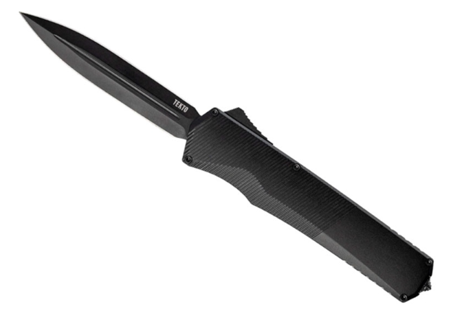 TEK A5RT6BKS35BK3A1: Aluminum Handle, Spear Point Blade, Fine Edge - View 2