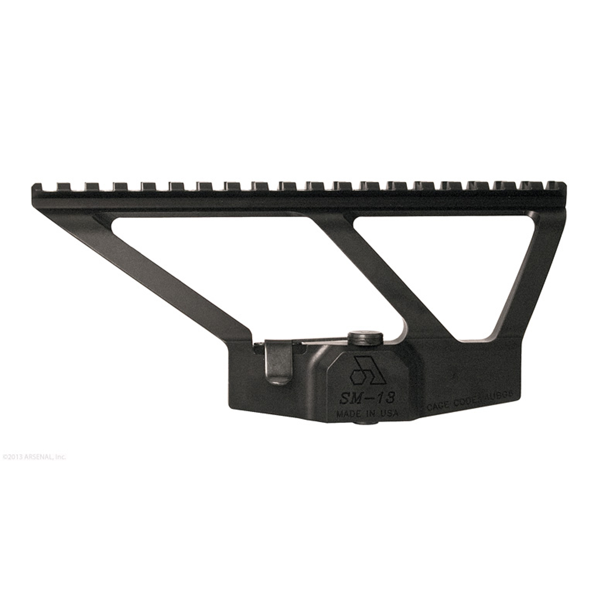 Arsenal SM13 Picatinny Scope Mount Black Aluminum 7.625" Low Profile