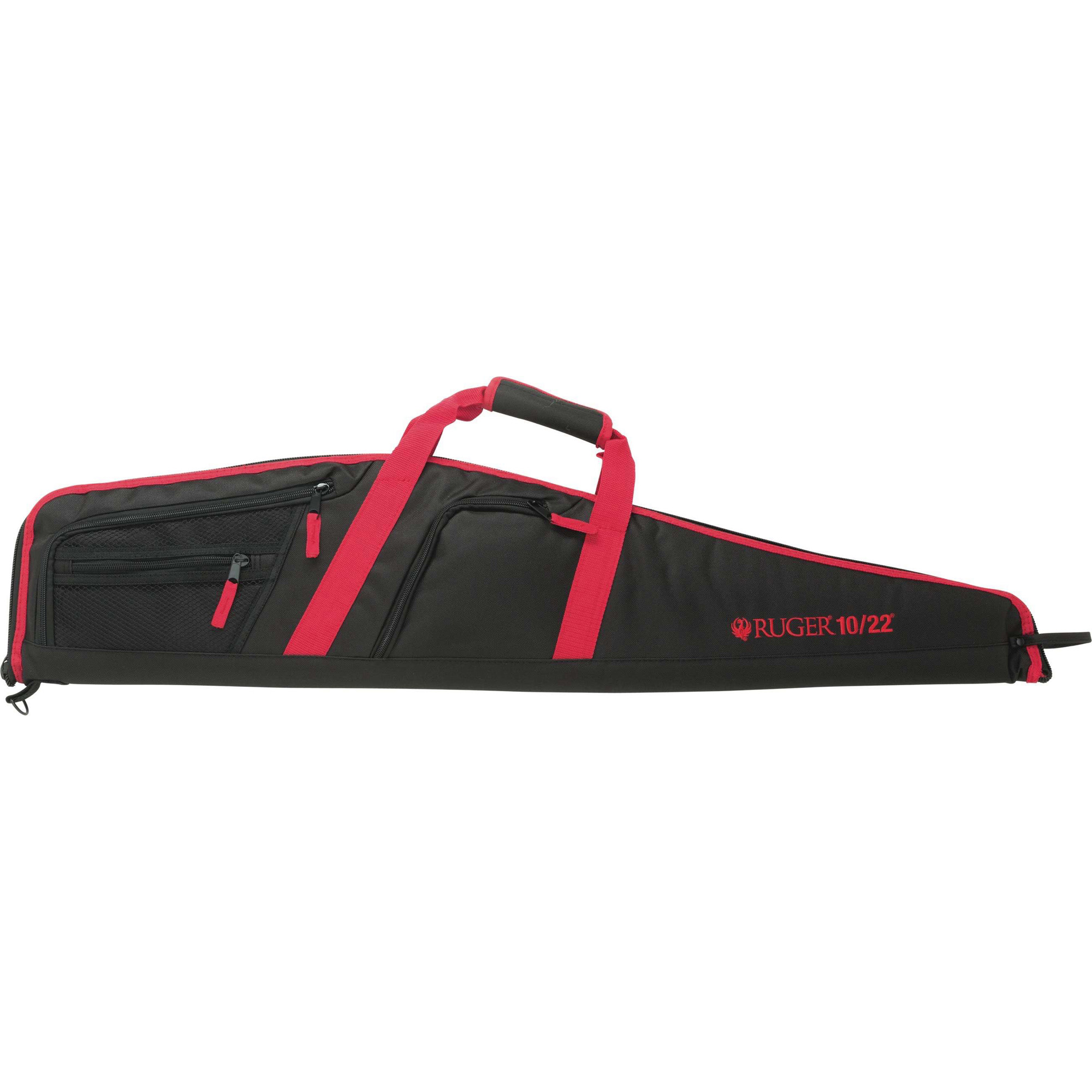 Ruger 37540 Flagstaff 10/22 Rifle Case 40" Black Endura Nylon Red Logo - Ruger - BLACK/RED