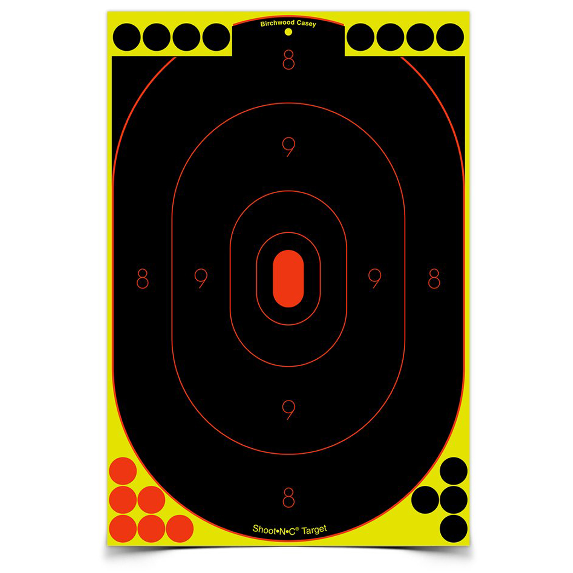 Birchwood CASEY Shoot-N-C 12x18in 5 Silhouette Targets 90 Pasters (34605)