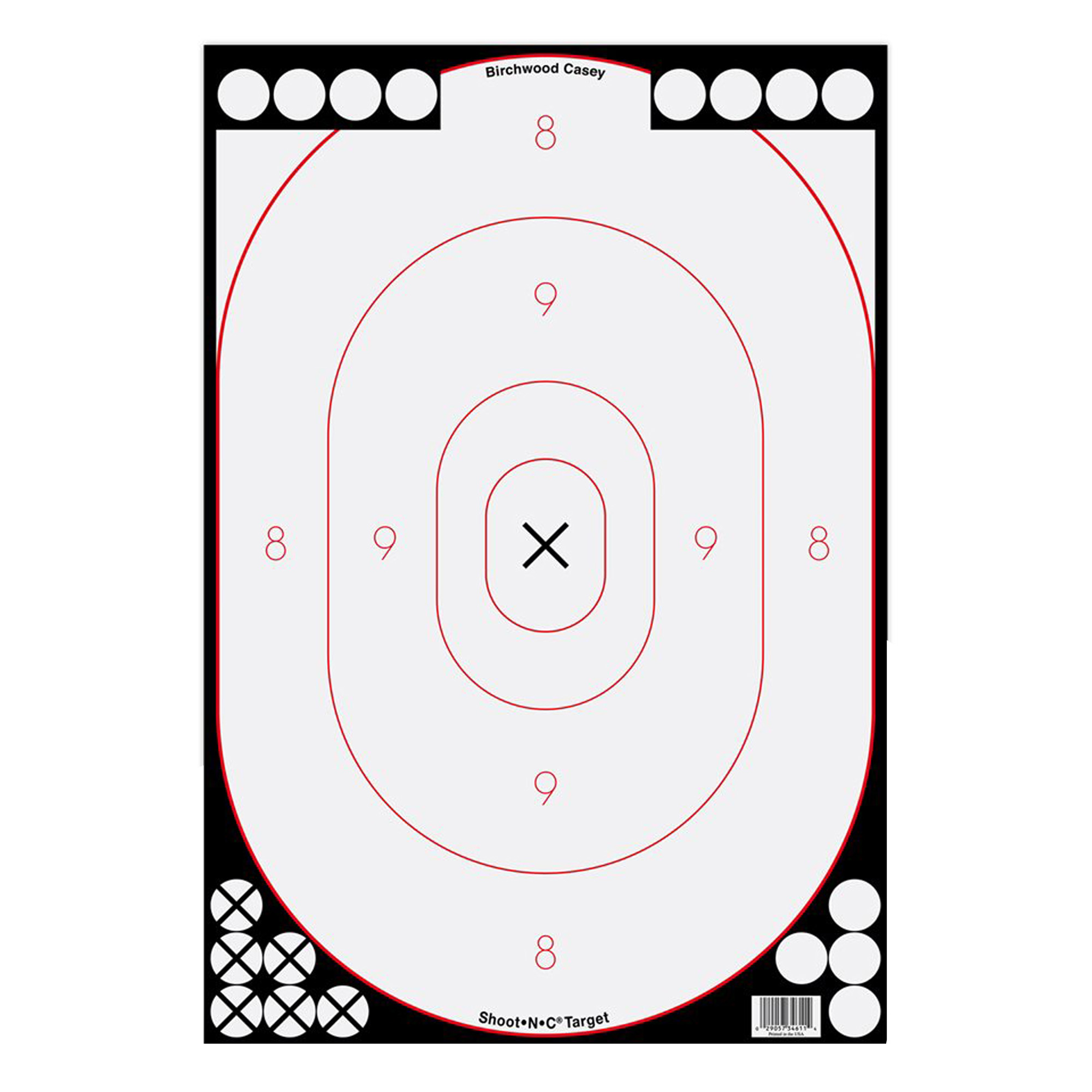 Birchwood Casey Shoot-N-C 12x18 Silhouette Targets 5 Pack - Birchwood Casey - 12" X 18"
