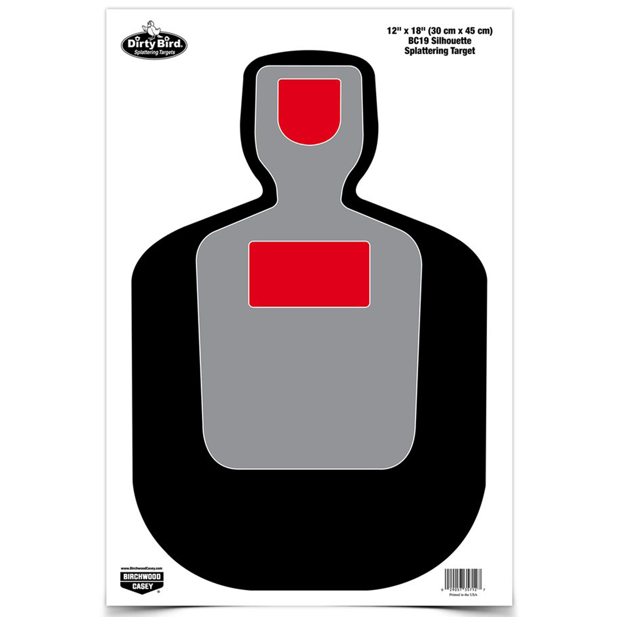 Birchwood Casey 35717 Dirty Bird Target 12 in x 18 in 8 Pack Silhouette - Birchwood Casey - 12" X 18"