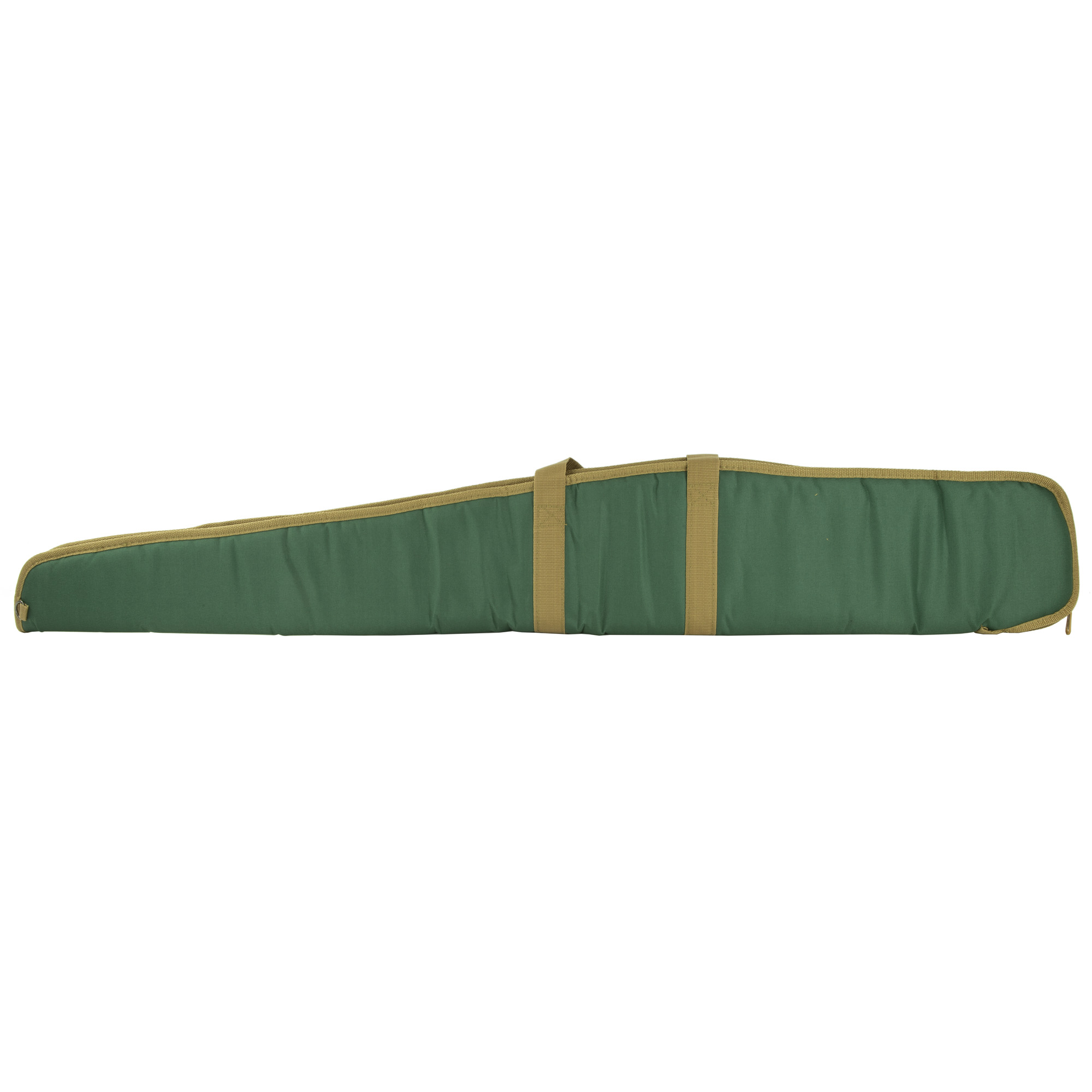 Bulldog BD111 Pit Bull 52" Shotgun Case, Water-Resistant Nylon, Green/Tan, Scratch-Resistant Tricot Lining - Bulldog - GREEN/CAMEL