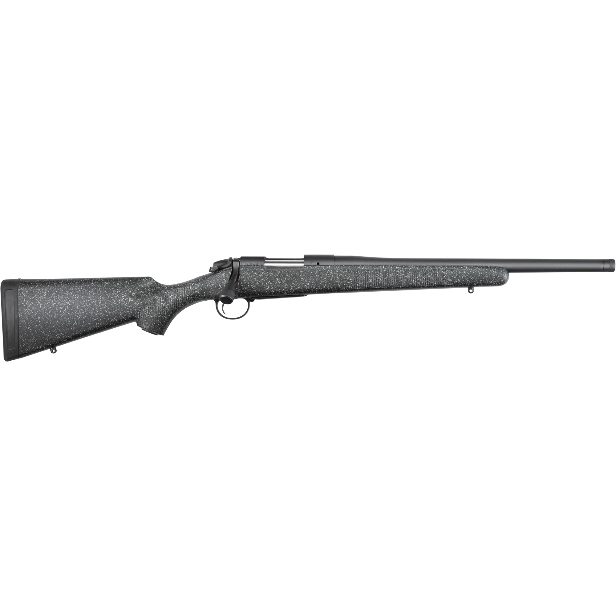 Bergara B14LM502C B-14 Ridge 7mm Rem Mag 3+1 24" Threaded Barrel, Graphite Black Cerakote, Gray Speckled Black Stock - Bergara - 7mm Rem Mag