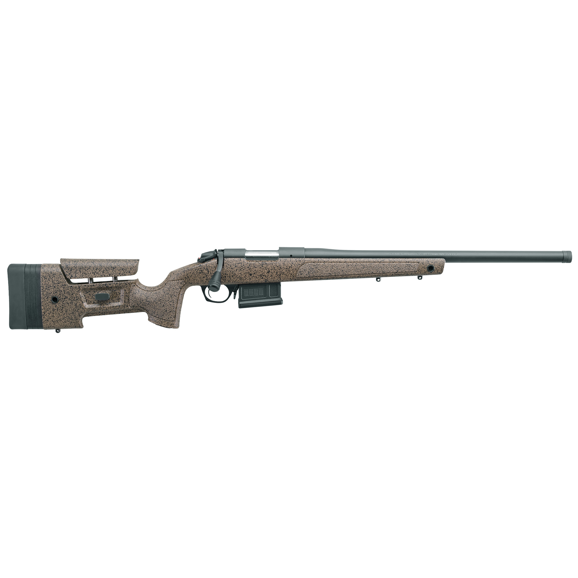 Bergara Rifles B14S351C B-14 HMR 308 Win 5+1 20" Threaded Barrel Graphite Black Cerakote Black Speckled Brown Stock - Bergara - 308 Win