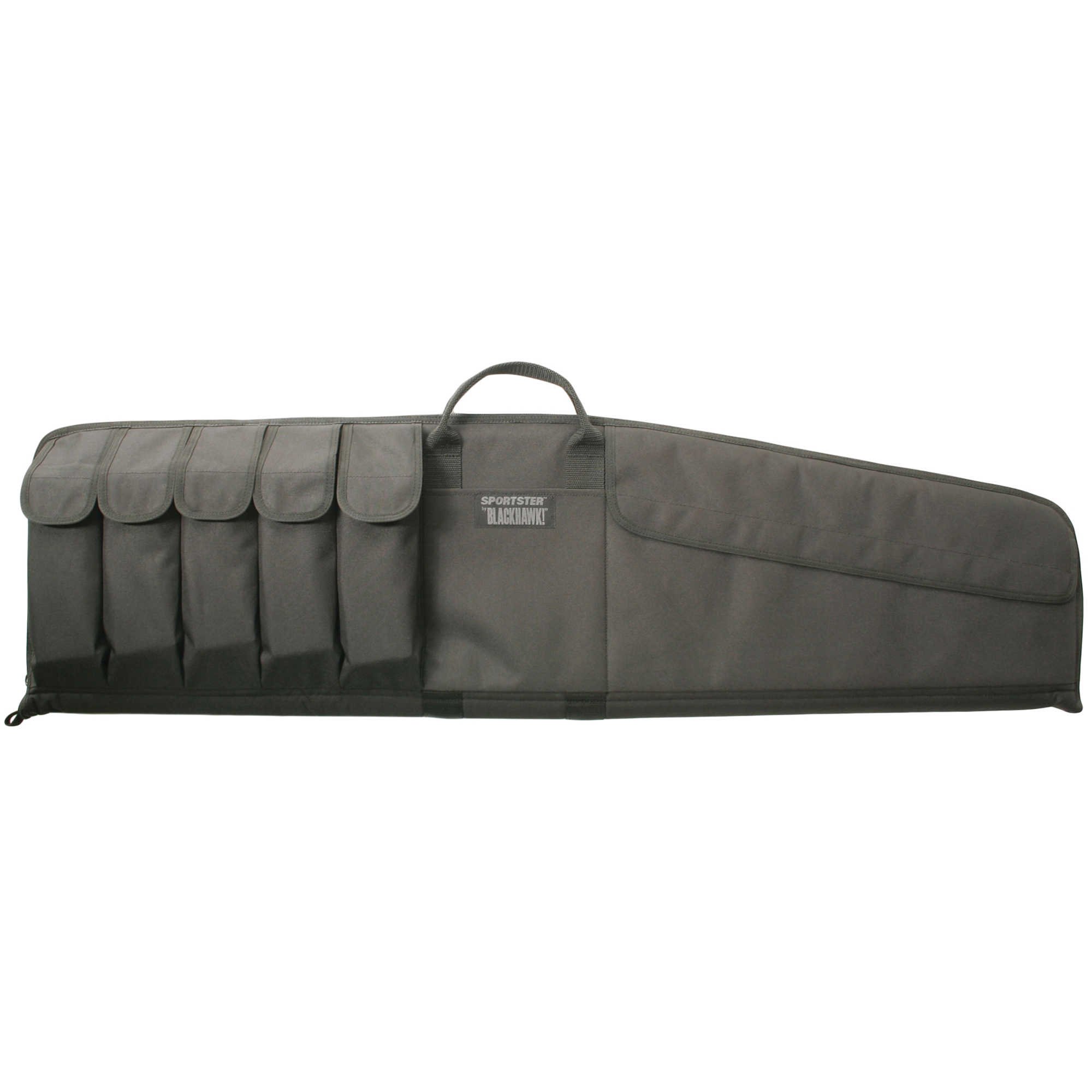 Blackhawk Sportster 74SG03BK Large Tactical Rifle Case, 44" Length, 600 Denier Polyester, PVC Laminate, Dual-Density Foam, 5 Magazine Pockets, Black - Blackhawk