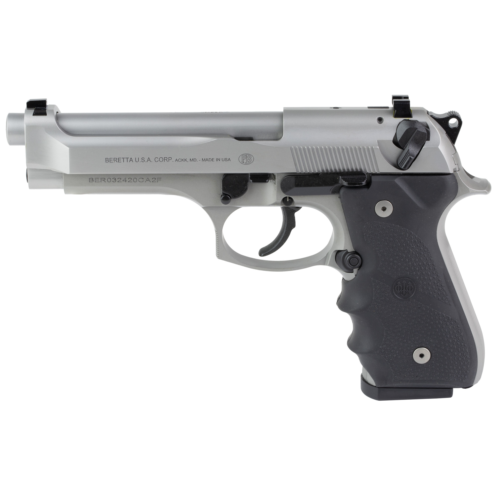 Beretta J92F560CA 92FS Brigadier Inox 9mm Pistol 10+1 Stainless Steel