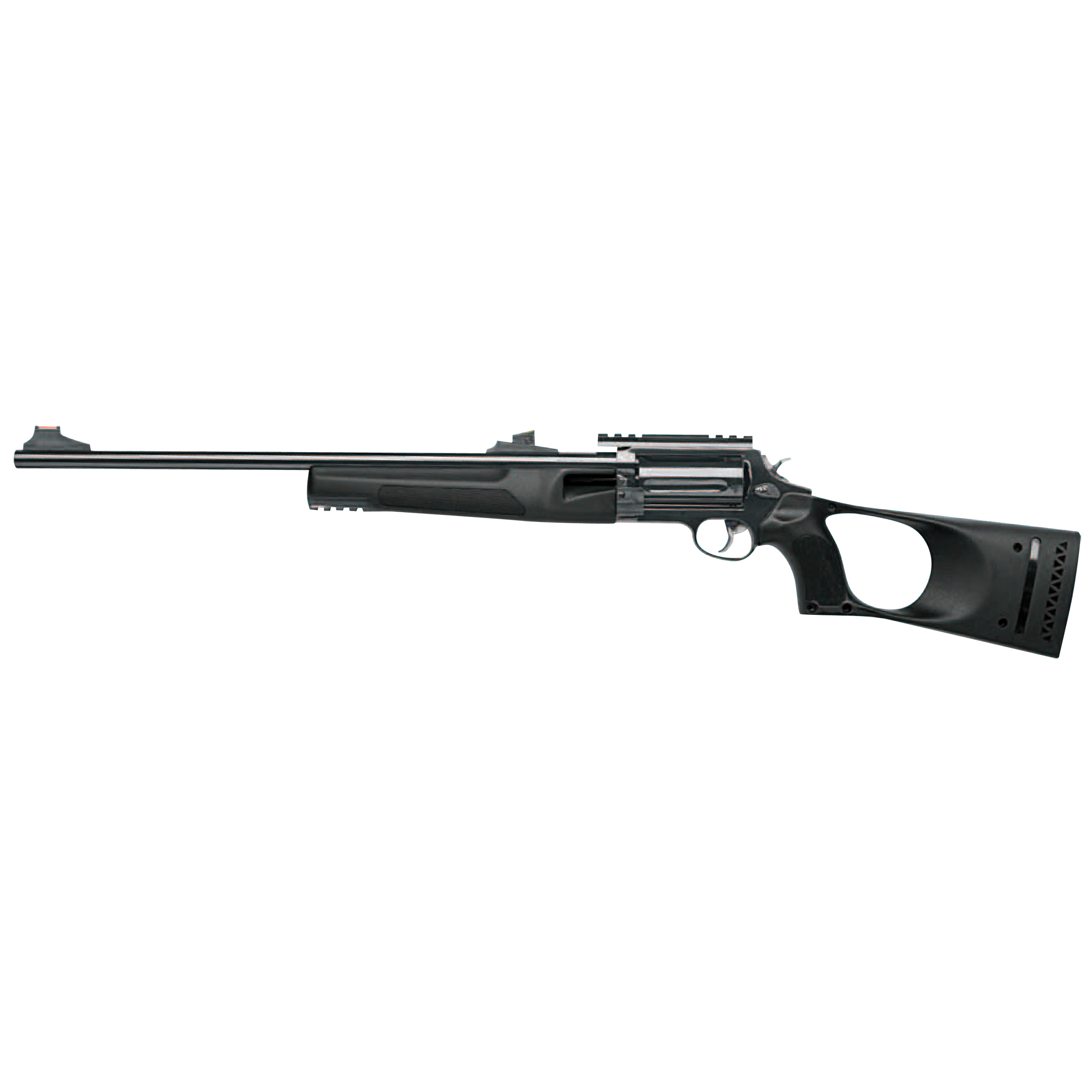 Rossi SCJT4510 Circuit Judge Revolver Rifle, 45 Colt (LC)/410 Gauge, 18.5" Barrel, 5rd Capacity, Matte Black, Right Hand, Fiber Optic Sights