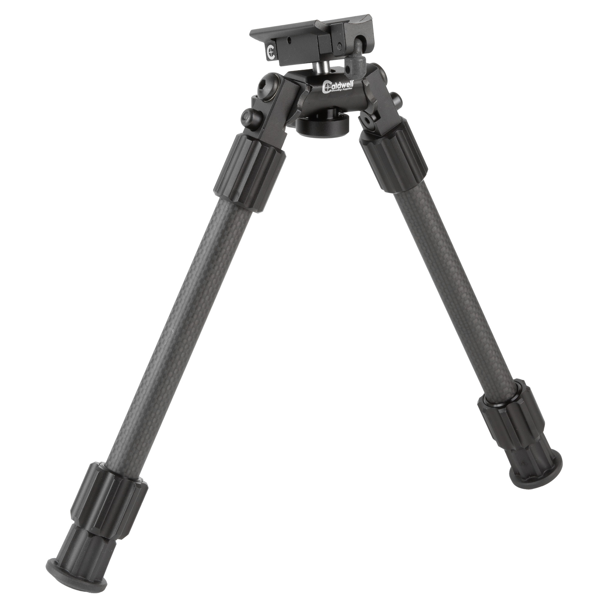Caldwell Accumax 1092516 Bipod, Carbon Fiber, Gray, 9-13 Inch Leg Length, 360 Degree Panning, Twist-Lock Adjustment