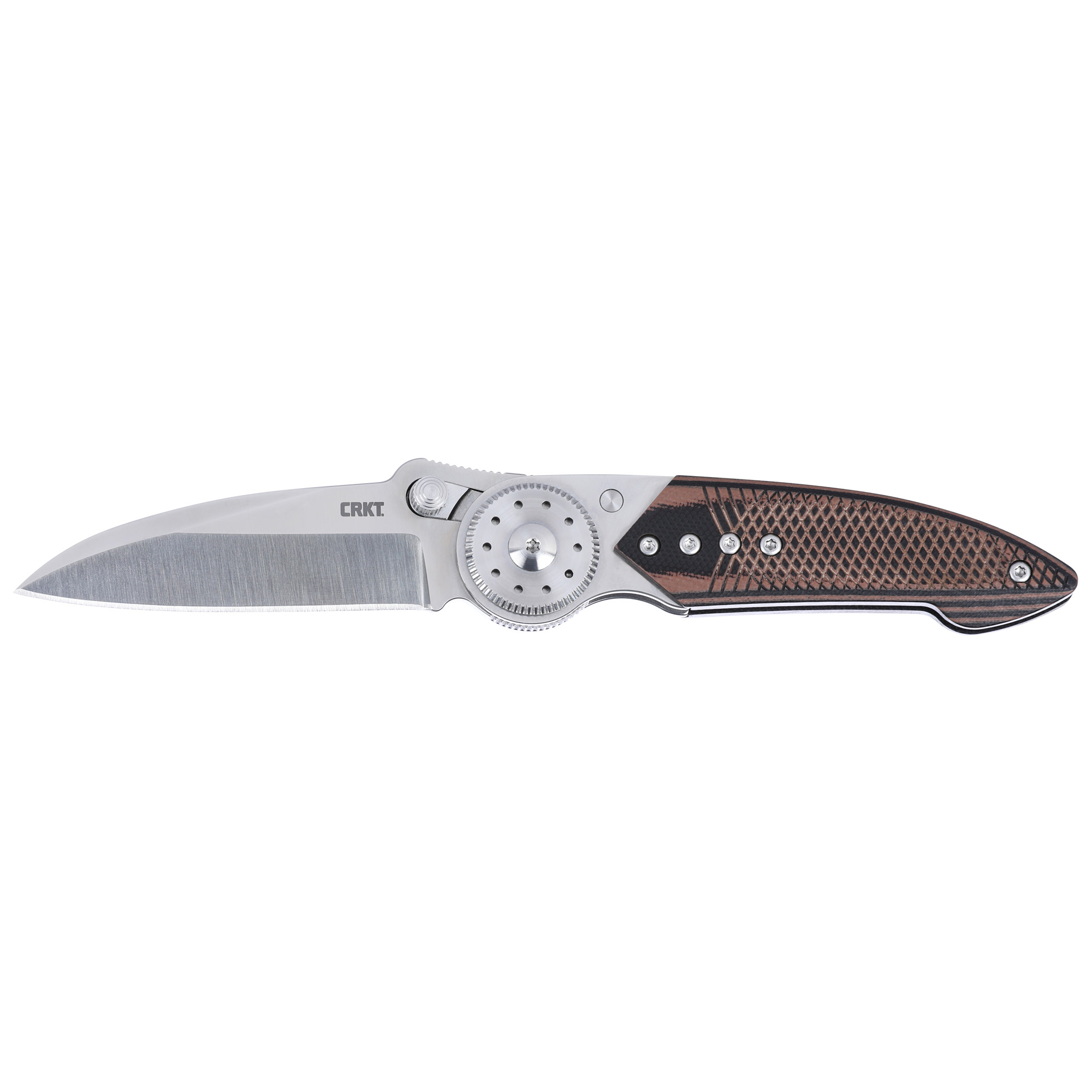 Crkt Walker 2.93" Plain Edge Folder Ss/Wood Blade BTN Lock 4200