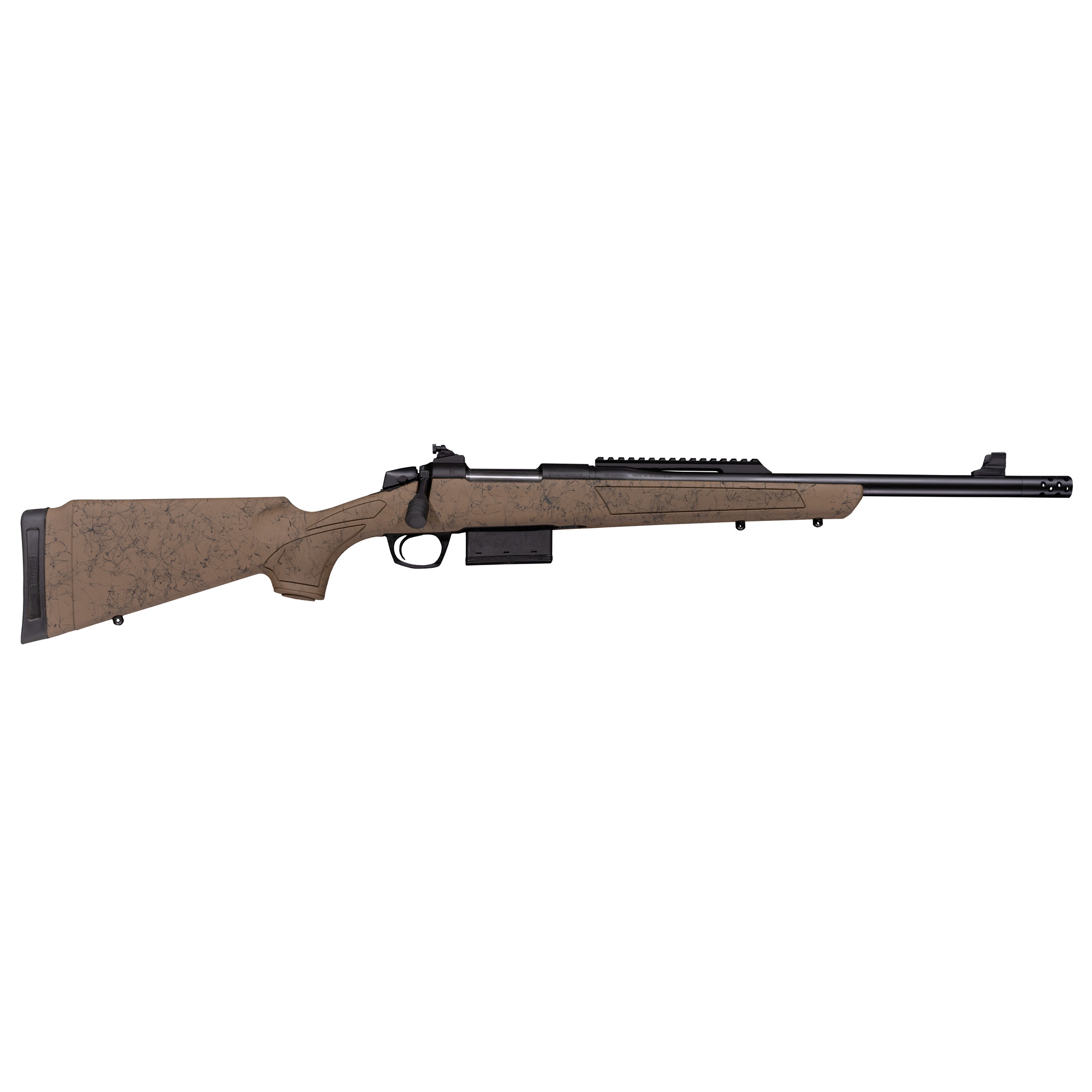 CVA CR3937 Cascade SR-80 .350 Legend 18" Bolt Action Rifle Black/FDE - CVA - 350 Legend