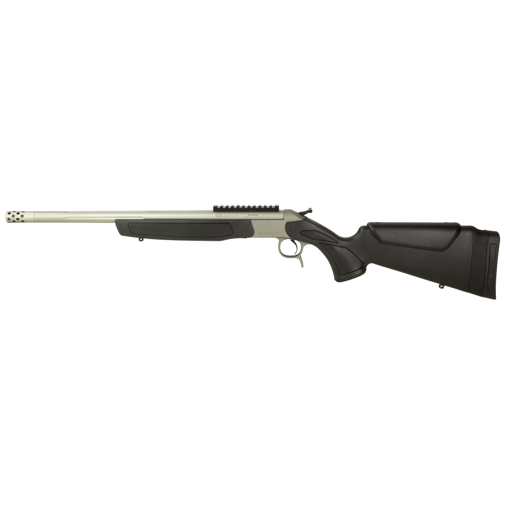 CVA CR4440S Scout TD 360 BH 20" Brake Rail S/S Black Syn - CVA - 360 Buckhammer