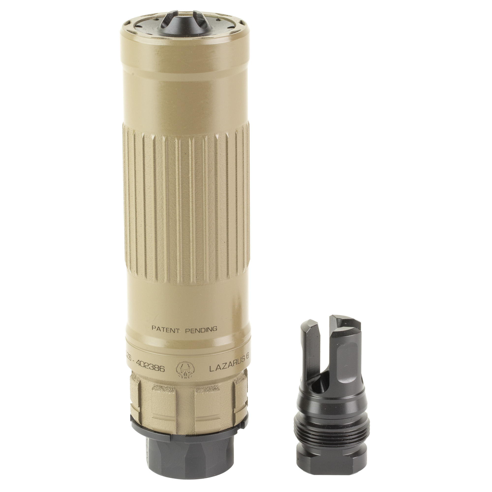 Lazarus 6 Silencer: 5.56 NATO, 6mm ARC, Haynes 282, Xeno Mount, Full Auto Rated - Dead Air - 5.56MM | 6MM