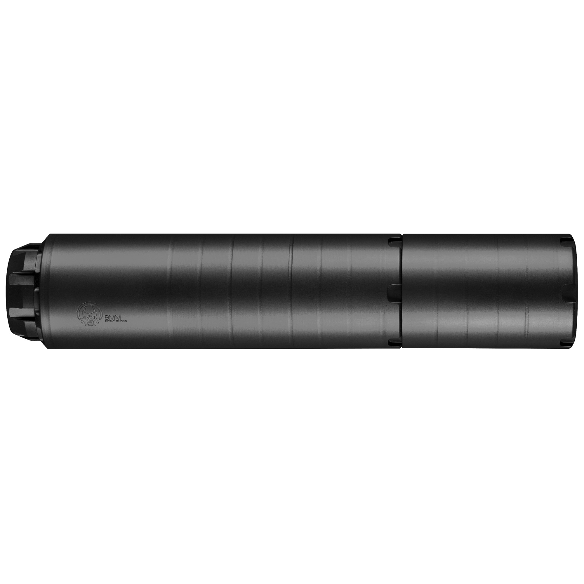 Dead Air WOLFMAN Modular Suppressor - 9mm Luger, 1.61" Black Cerakote, 17-4 Stainless Steel