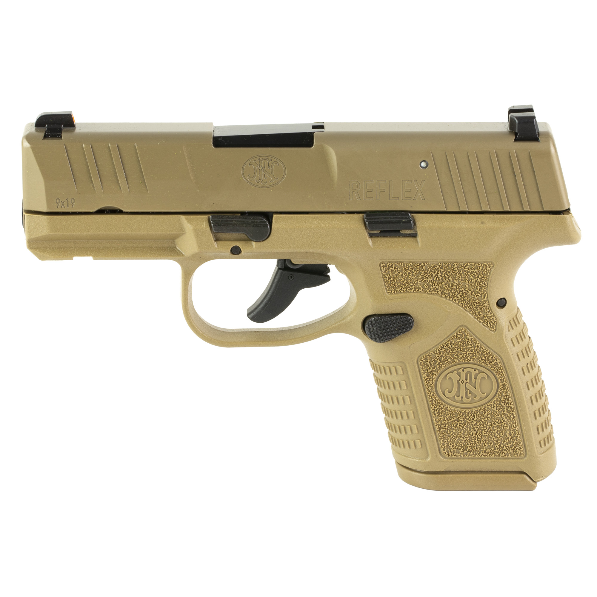 FN Reflex 9mm 3.3" FDE PVD Semi-Auto Pistol - FN America - 9mm