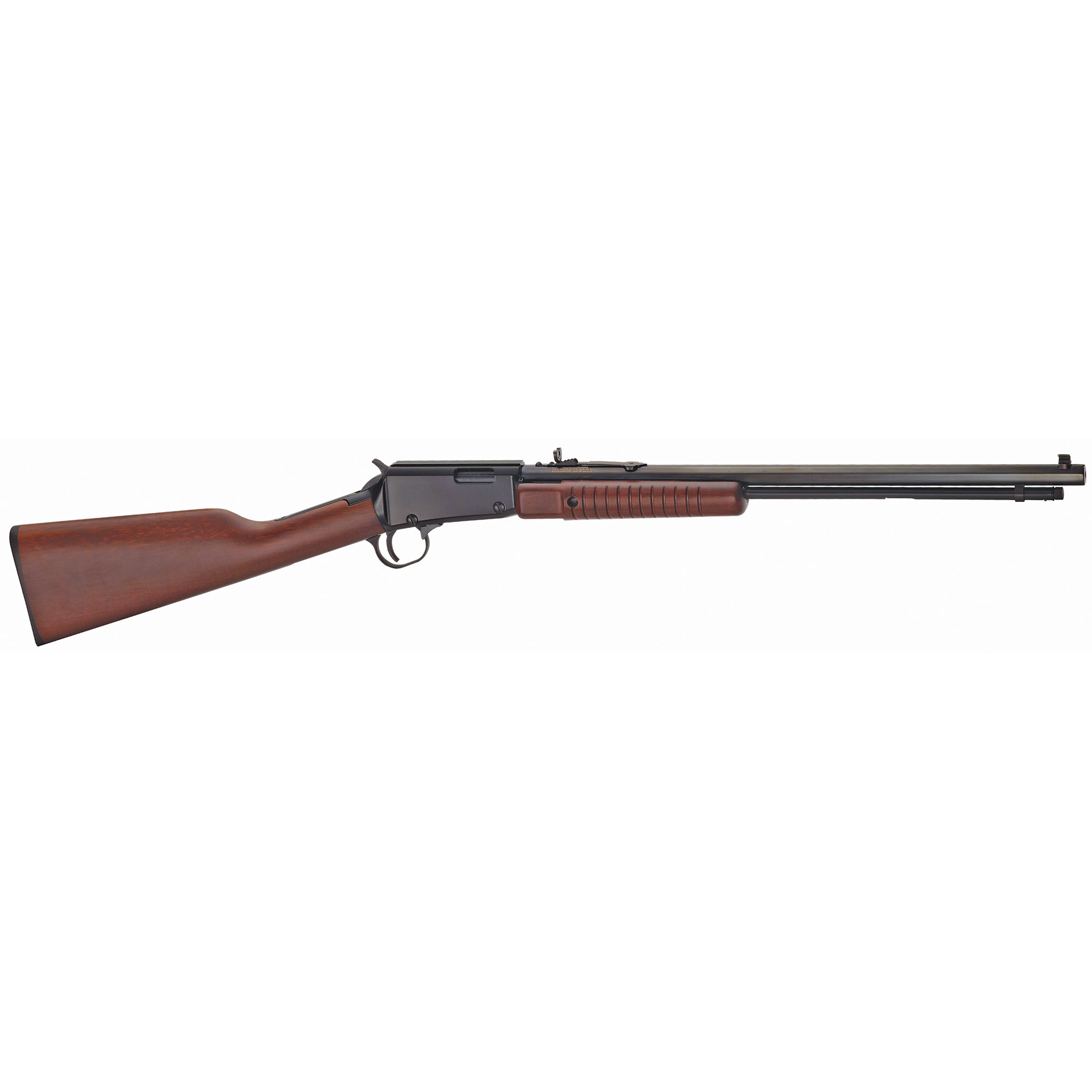 Henry H003T Pump Action .22 Rifle, 20" Octagon Barrel, Black Metal Finish, American Walnut Stock