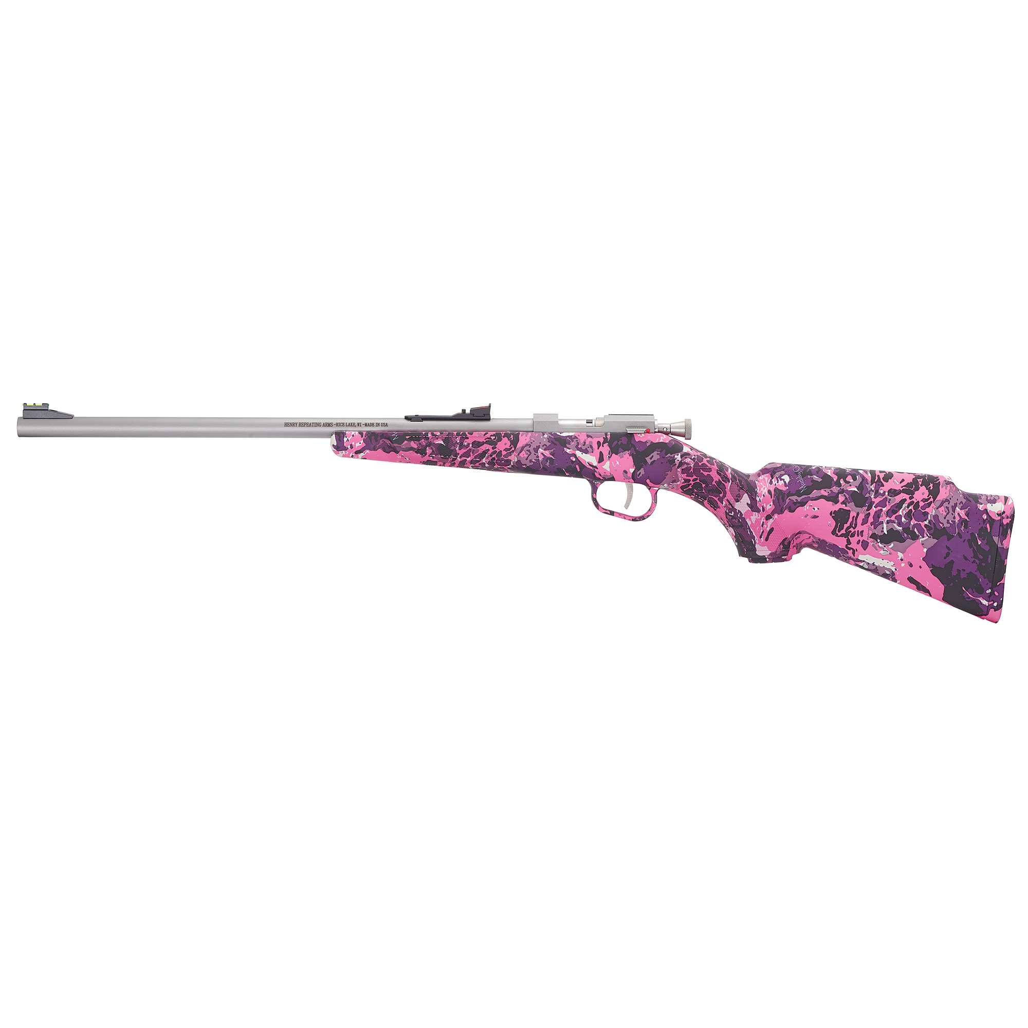 Henry Mini Bolt Compact G2 Rilfe .22 S/L/LR Single Round Capacity 16.25 Barrel Muddy Girl Camo Stock