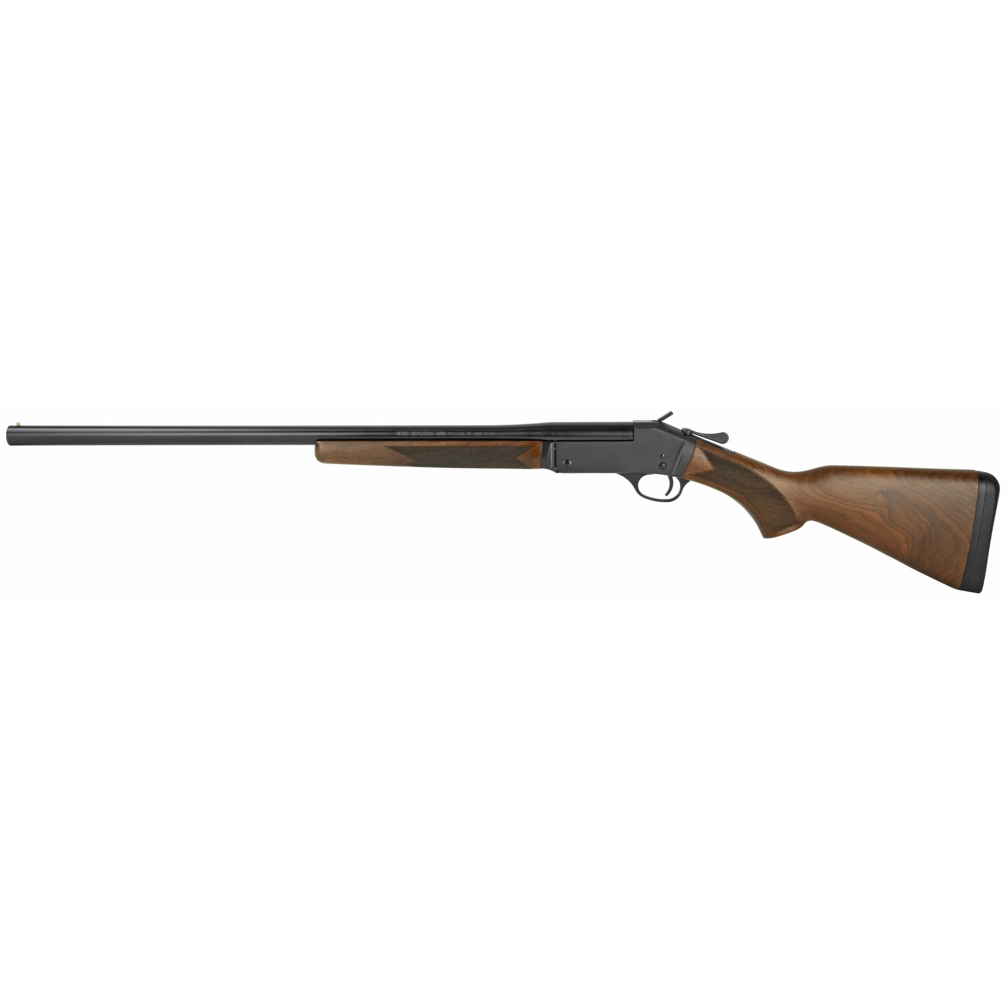 Henry H015Y20 Single Shot Youth 20 Gauge Shotgun, 26" Blued Barrel, 3" Chamber, 1rd Capacity, Black Metal Finish & American Walnut Stock - Henry Repeating Arms - 20 Gauge