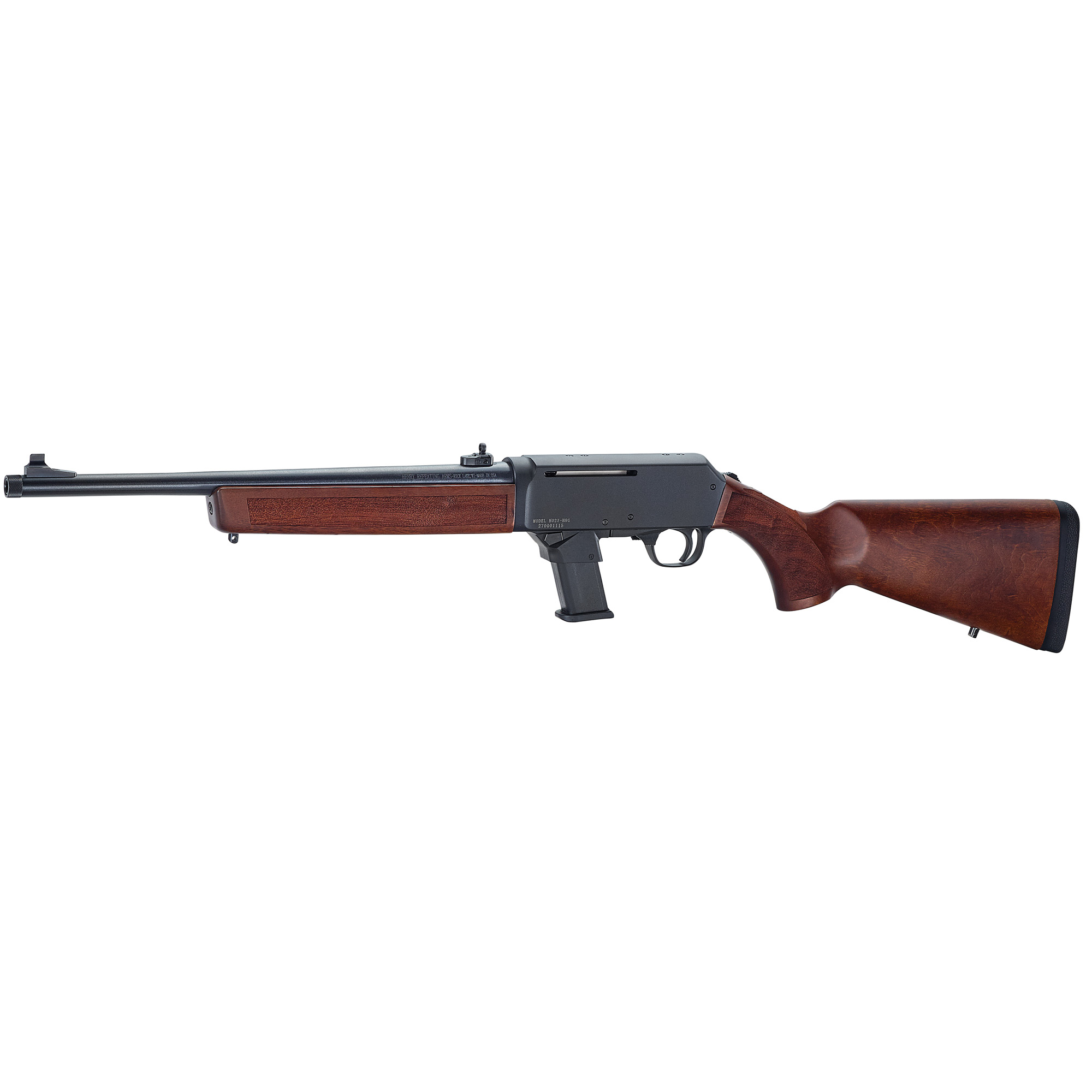 Henry H027-H9G Homesteader Carbine 9mm, 16.37" Blued Steel Barrel, 10-Round Capacity, American Walnut Stock, Adjustable Sights, Ambidextrous