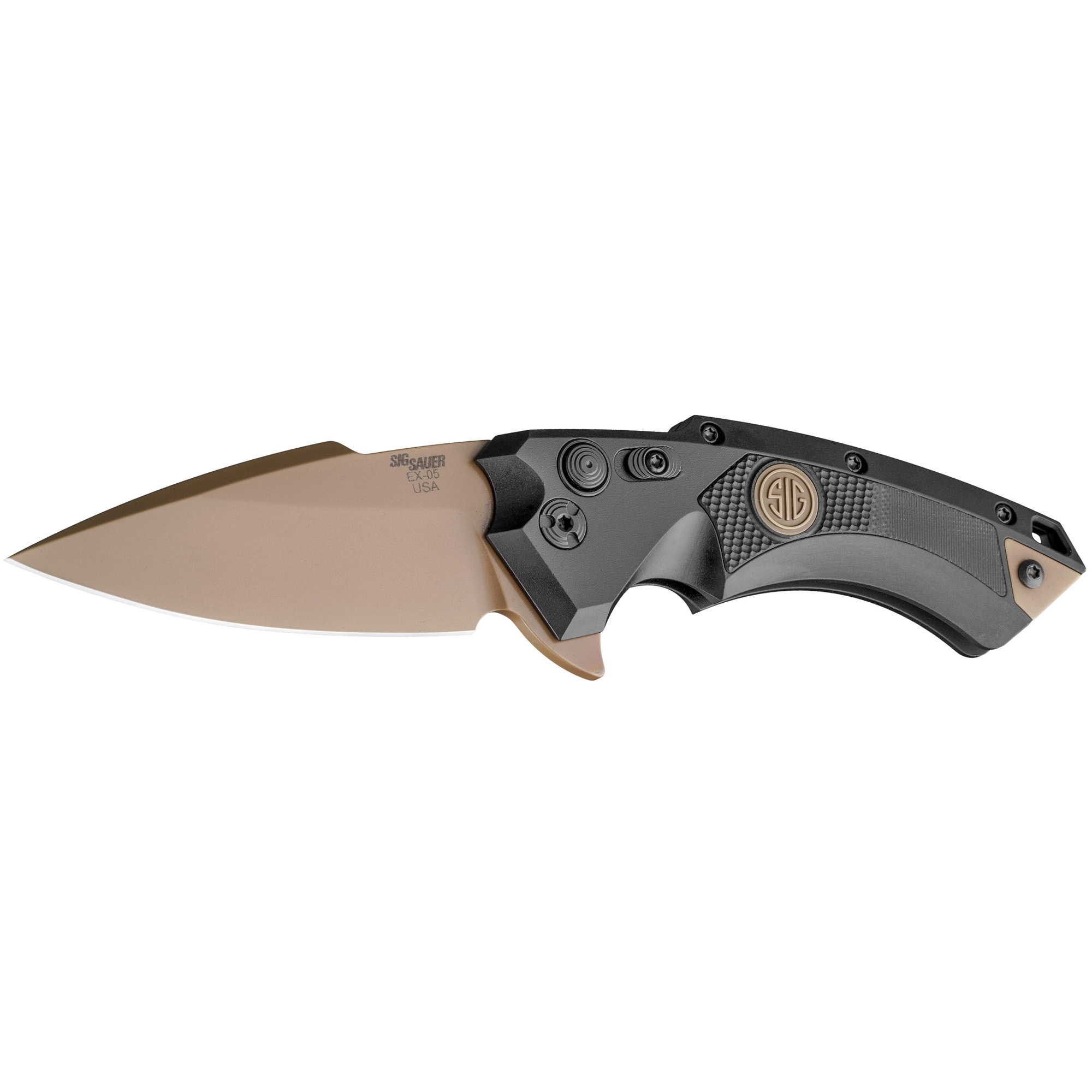 Hogue Sig Sauer X5 Emperor Scorpion 3.5in Spear Point Flipper Knife 36570 - Hogue