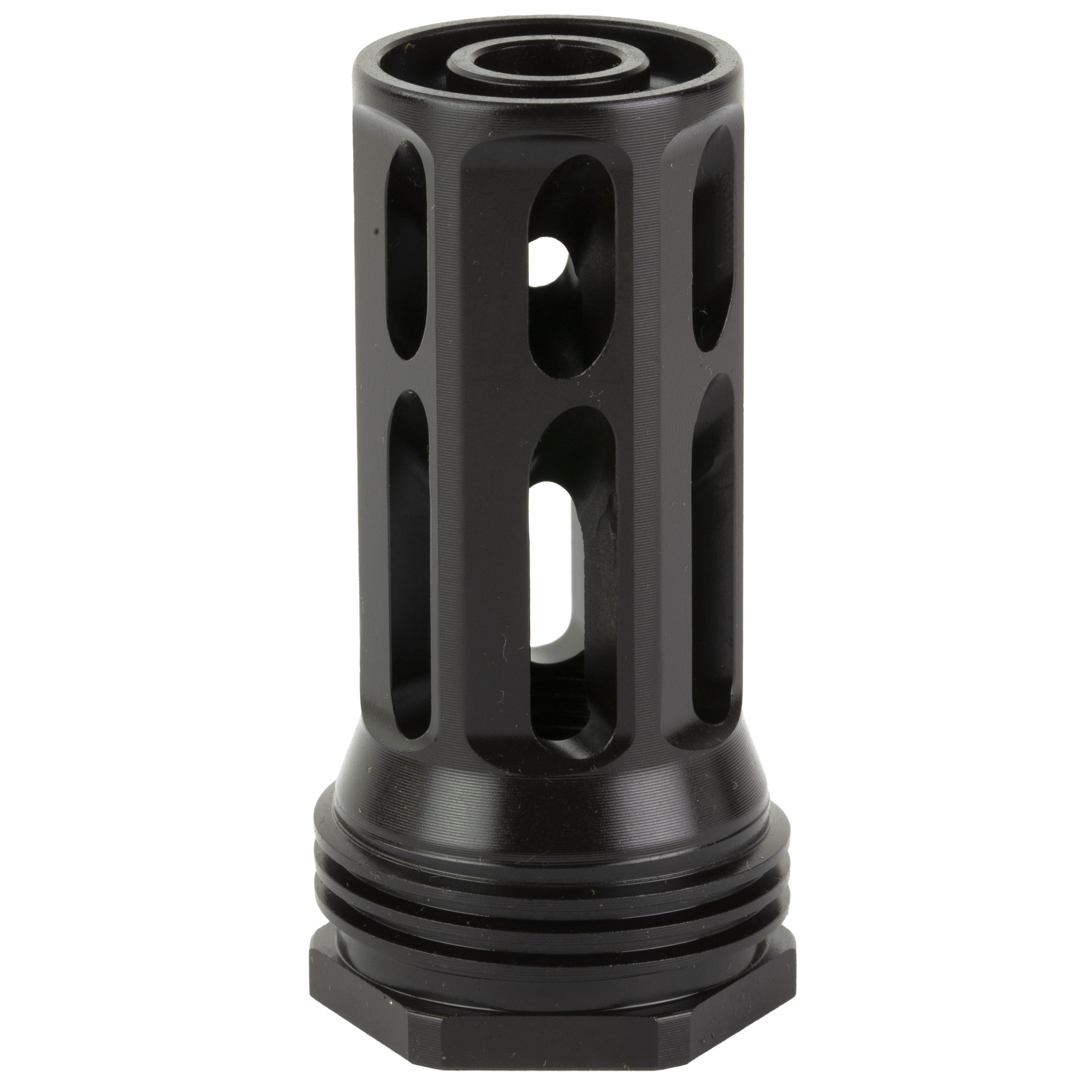 Huxwrx Flash Hider QD 762 7.62 NATO 5/8x24 Black 2.30 in Length