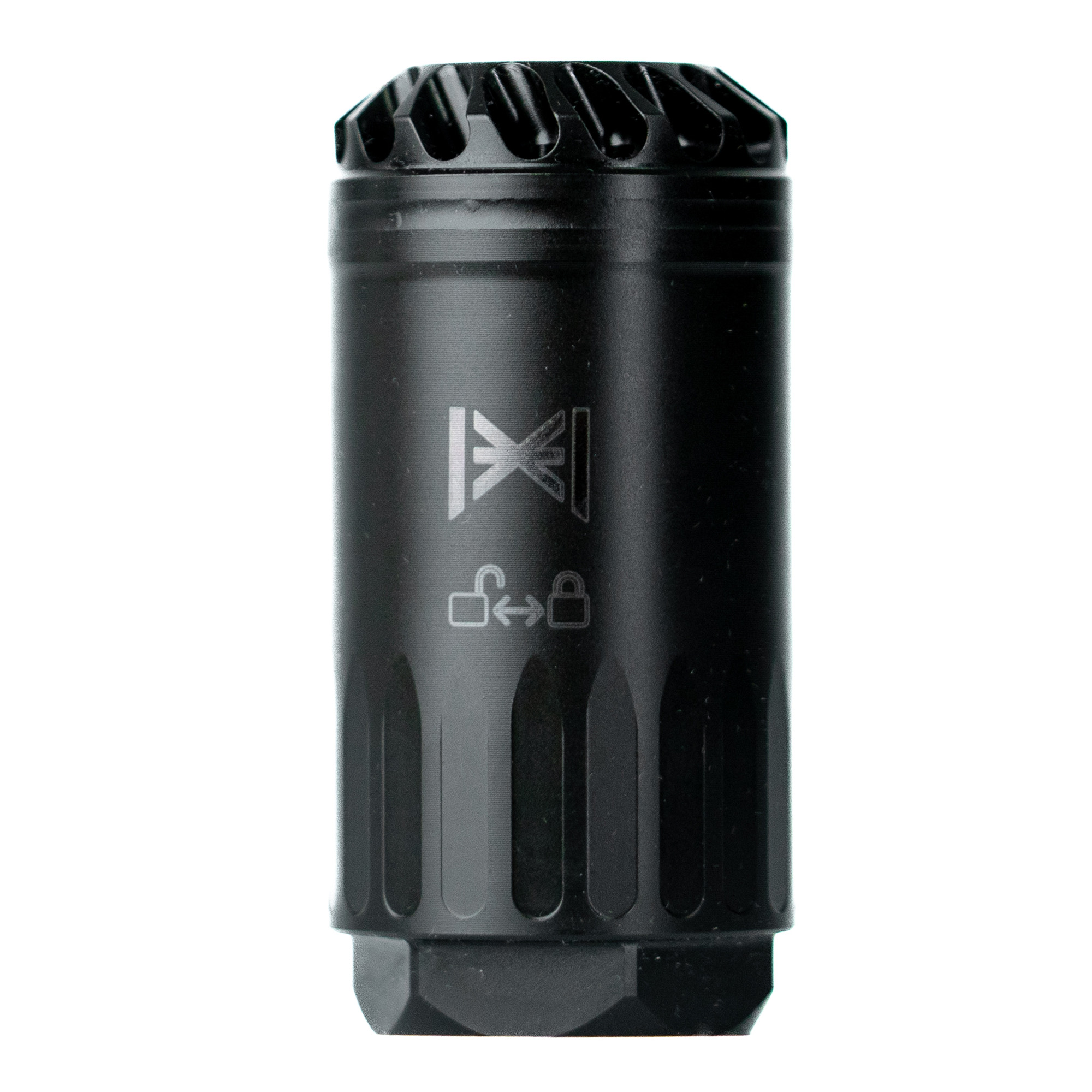 Huxwrx 2291 Blastphemy Blast Deflector, Black 17-4 Stainless Steel, QPQ Nitride Coated, Diverts Blast Forward