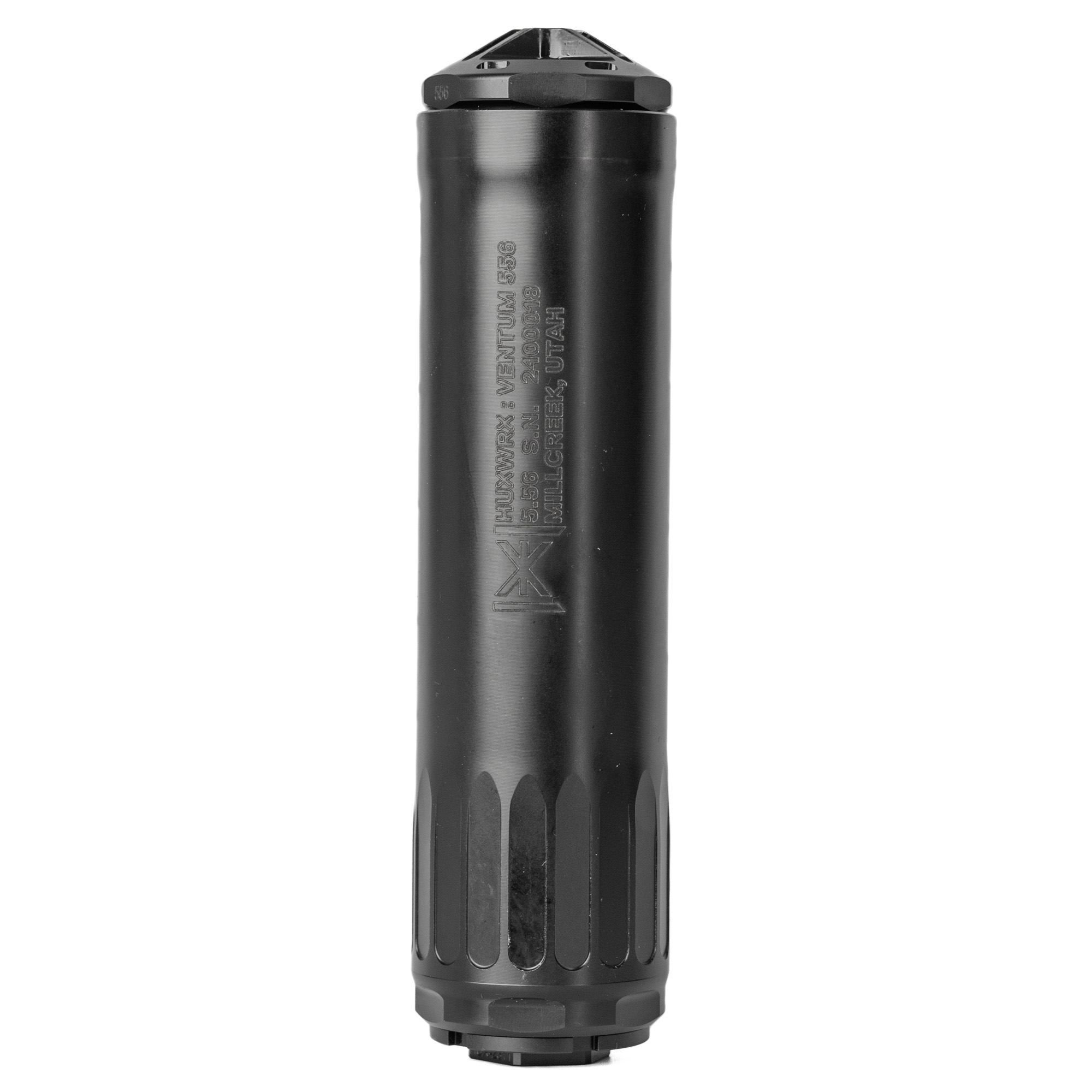 HUXWRX Ventum 556 Suppressor Black Nitride 1/2x28 Titanium Core